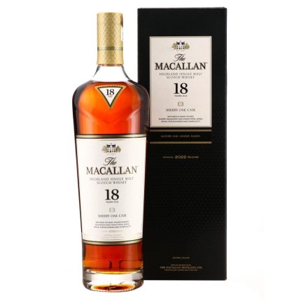Macallan 18 Year Old 2022 Sherry Oak Single Malt Whisky